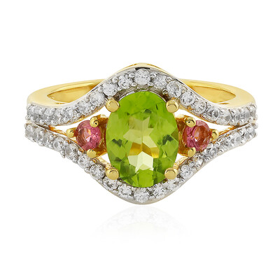 Bague en argent et Péridot