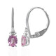 Boucles d'oreilles en or et Saphir parme (CIRARI)