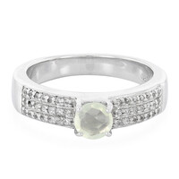 Bague en argent et Préhnite