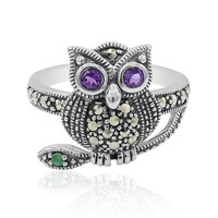Bague en argent et Améthyste