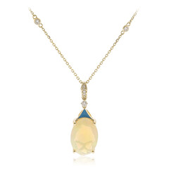 Collier en or et Opale Welo AAA (CIRARI)