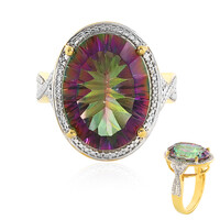 Bague en argent et Quartz mystique