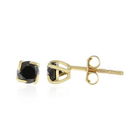 Boucles d'oreilles en or et Diamant noir