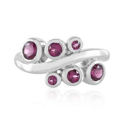 Bague en argent et Grenat Rhodolite (de Melo)