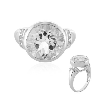 Bague en argent et Quartz blanc