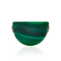 Pendentif en argent et Malachite