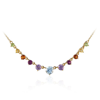 Collier en argent et Topaze bleu ciel