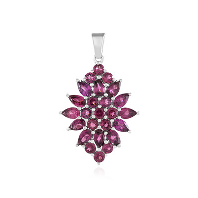 Pendentif en argent et Grenat Rhodolite