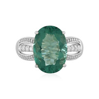 Bague en argent et Fluorite verte