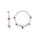 Boucles d'oreilles en argent et Tourmaline rose du Nigéria (de Melo)