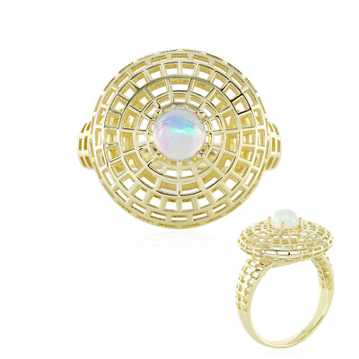 Bague en or et Opale Welo (Ornaments by de Melo)