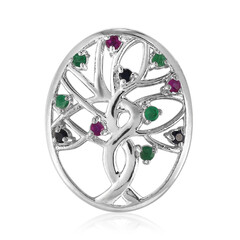 Pendentif en argent et Rubis de Birmanie