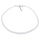 Collier en argent et Pierre de Lune arc-en-ciel