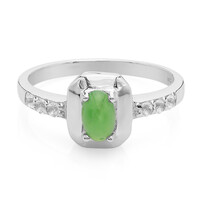 Bague en argent et Chrysoprase impériale