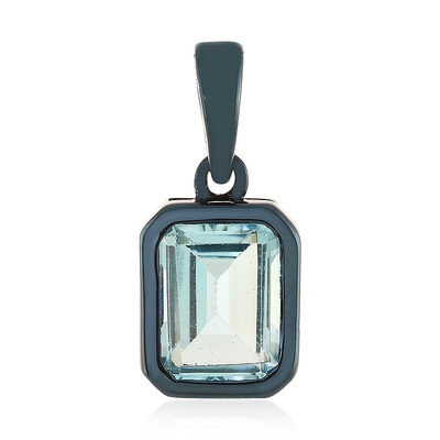 Pendentif en argent et Topaze bleu ciel