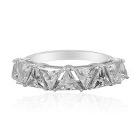 Bague en argent et Topaze blanche