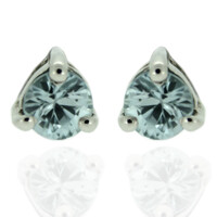 Boucles d'oreilles en argent et Zircon de Ratanakiri