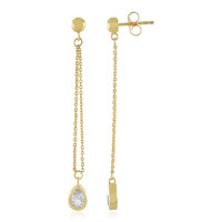 Boucles d'oreilles en argent et Topaze blanche