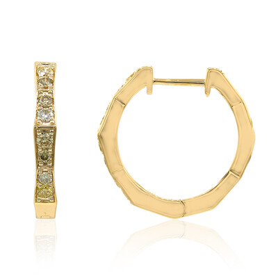 Boucles d'oreilles en or et Diamant fancy SI2 (CIRARI)