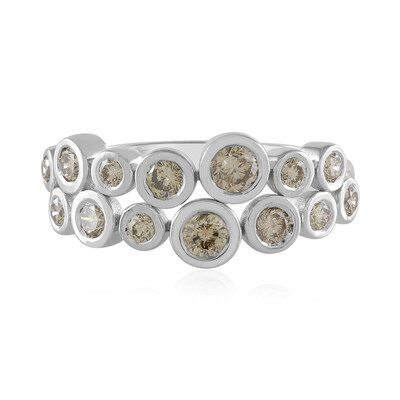 Bague en or et Diamant VS1 champagne