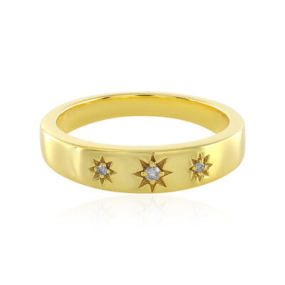 Bague en argent et Diamant PK (J)