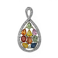 Pendentif en argent et Saphir