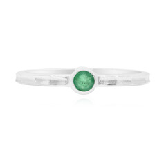 Bague en argent et Emeraude de Zambie