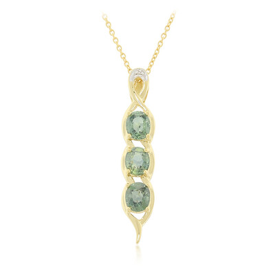 Collier en or et Saphir non chauffé (AMAYANI)