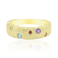 Bague en argent et Topaze bleu Suisse
