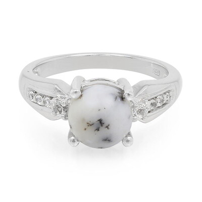 Bague en argent et Agate dendritique