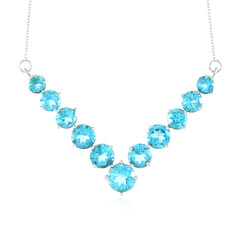 Collier en argent et Topaze Paraiba