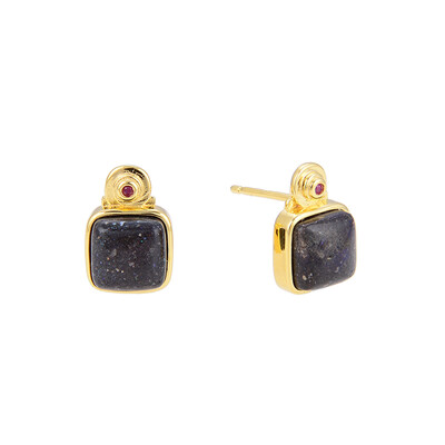 Boucles d'oreilles en argent et Opale du Honduras