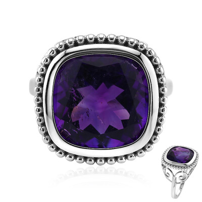 Bague en argent et Améthyste du Maroc