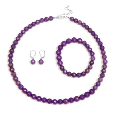 Parure en argent et Phosphosidérite
