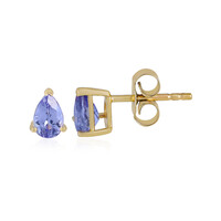 Boucles d'oreilles en or et Tanzanite AAA