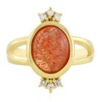 Bague en argent et Pierre du Soleil