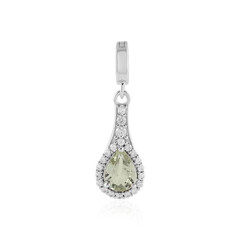 Pendentif en argent et Grenat vert menthe de Merelani