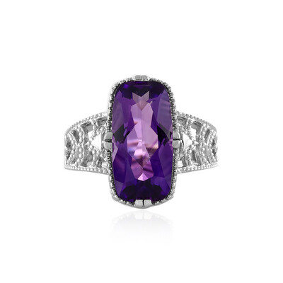 Bague en argent et Améthyste du Maroc