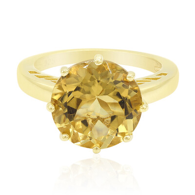 Bague en argent et Citrine