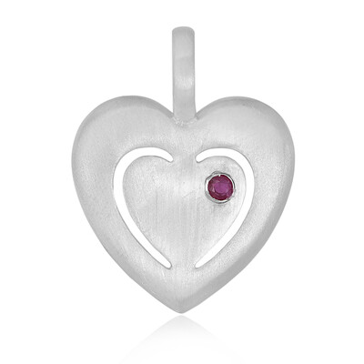 Pendentif en argent et Rubis