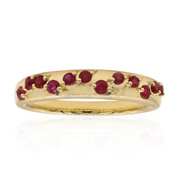 Bague en or et Béryl rouge