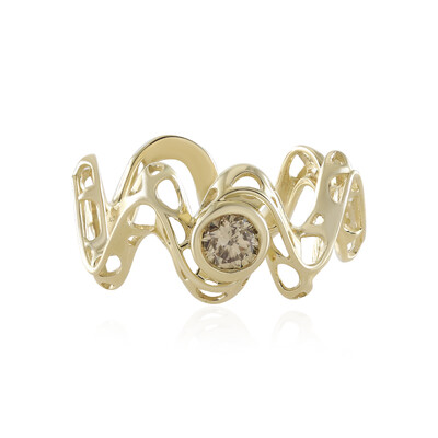 Bague en or et Diamant champagne I2 (Ornaments by de Melo)