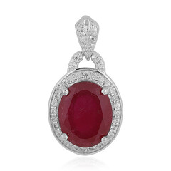 Pendentif en argent et Rubis de Madagascar