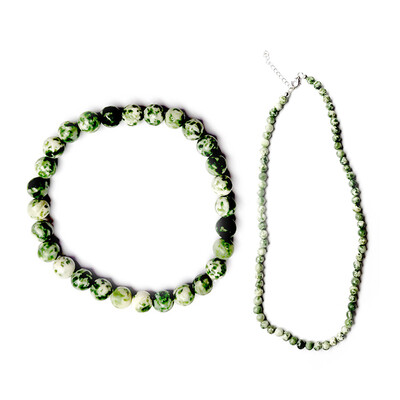 Collier en argent et Agate dendritique