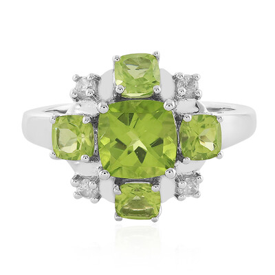 Bague en argent et Péridot