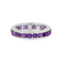 Bague en argent et Améthyste de Zambie
