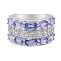 Bague en argent et Tanzanite