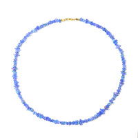 Collier en argent et Opale bleue d'Éthiopie