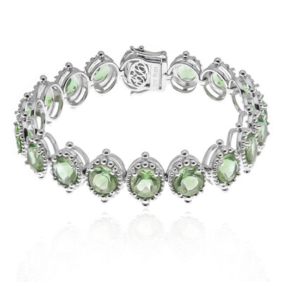 Bracelet en argent et Fluorite bleu pétrole (Dallas Prince Designs)