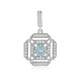 Pendentif en argent et Zircon de Ratanakiri